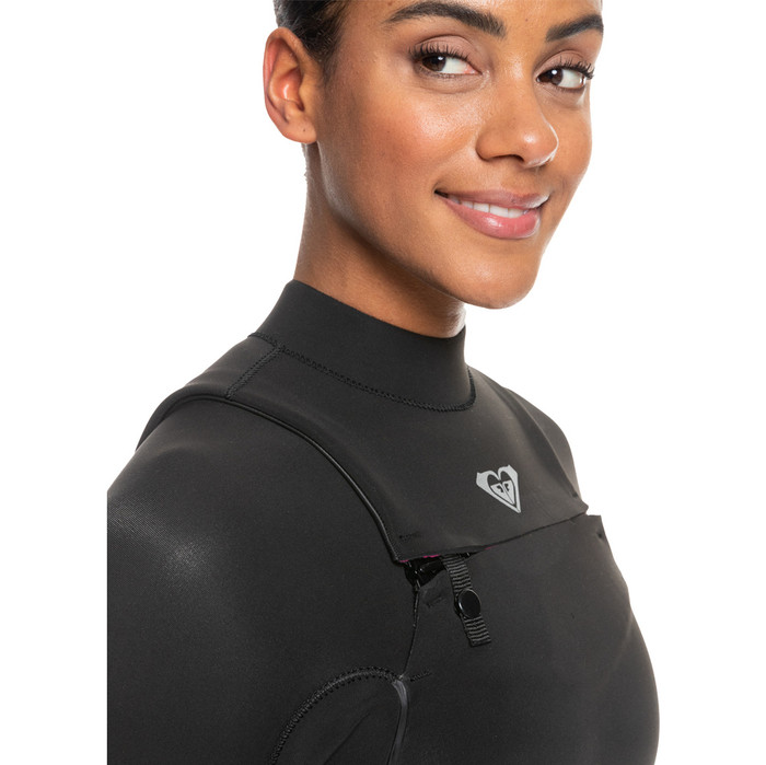 2023 Roxy Mujer Elite 5/4/3mm Chest Zip Neopreno ERJW103114 - Black